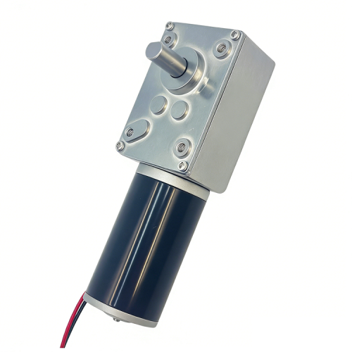 12V/24V Brush High Torque Low Speed Self-Locking DC Gear Motor Forward Reverse Miniature Worm Gear Boat Permanent Magnet Flange
