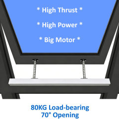 24V/220V High Thrust Automatic Dual-Chain Aluminum Alloy Skylight Electric Smart Window Opener