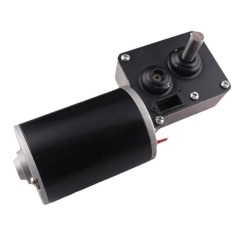 76mm Large Torque Double Shaft Medical Lifting Motor 24V Brushed DC Worm Gear Reducer Motor China