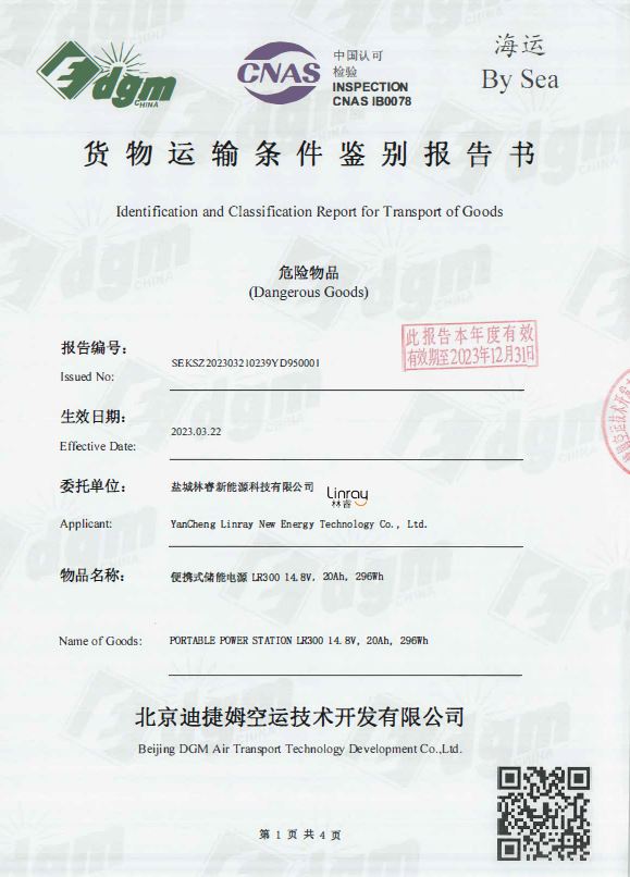 Portable Power Stations Passed CNAS Certification