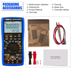 VICTOR 78+ 79+ 79A Process Multimeters Calibrator Meter Multifunctional DMM,24V Loop Power Supply and Voltage Current Resistance Continuity Duty-Cycle Capacitance Temperature Frequency Auto ramp