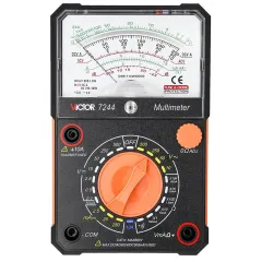 VICTOR 3010 3021 7244 Analog Multimeters，DC /AC voltage, DC current, Resistance, Audio level, Diode /Triode test, battery test, continuity buzzer