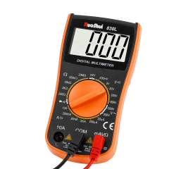 VICTOR 830L Mini Digital Multimeter, 2000 Counts,Manual Range AC/DC voltage, resistance, diode test