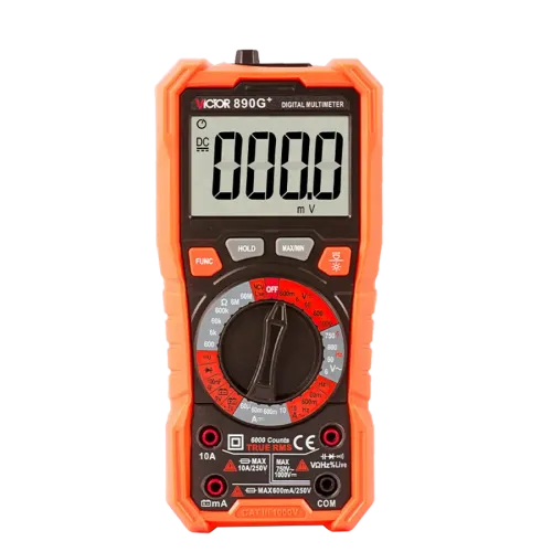 VICTOR 890G+ 890H+ Digital Multimeter , Tester With NCV LIVE，measuring DCV, ACV, DCA, ACA, Resistance, Capacitance, Frequency, Temperature，Duty Cycle，Diode and Continuity test and with the function of auto power off and backlight