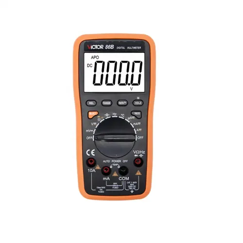 VICTOR 86B 86C 86D 86E Digital Multimeter , Tester With NCV LIVE，measuring DCV, ACV, DCA, ACA, Resistance, Capacitance, Frequency, Temperature，Duty cycle，Diode test and with the function of auto power off and backlight