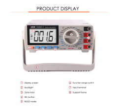 VICTOR 8045-II Digital Clamp Meter, measure AC and DC voltage, current, resistance, diode, continuity, frequency, capacitance, triode and continuity buzzer