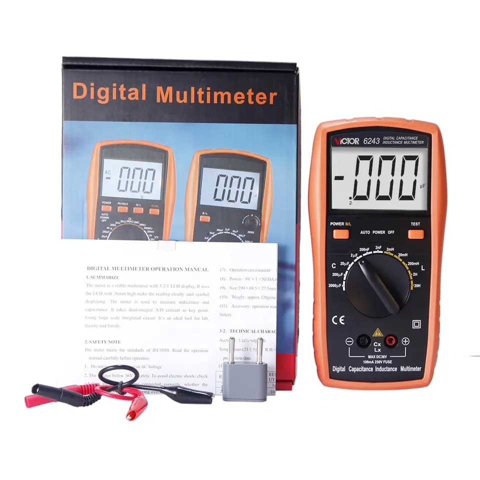 VICTOR 6243 Digital Capacitance Inductance Meter,dualintegral A/D