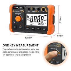 VICTOR 60B+ 60D+ (2022 version) Digital Insulation Rresistance Testers,DC/AC Voltage Testing (20-1000V, 20-1500V) and Resistance accuracy 5％+5，4999/1999 Counts LCD Display