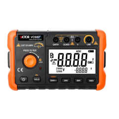 VICTOR 60B+ 60D+ (2022 version) Digital Insulation Rresistance Testers,DC/AC Voltage Testing (20-1000V, 20-1500V) and Resistance accuracy 5％+5，4999/1999 Counts LCD Display