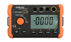 VICTOR 60F 60G 60H Digital Insulation Resistance Testers, 50-2500V DC Voltage,Auto Range Megohmmeter 0MΩ~100GΩ with 1999 Count Backlight display