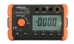 VICTOR 60F 60G 60H Digital Insulation Resistance Testers, 50-2500V DC Voltage,Auto Range Megohmmeter 0MΩ~100GΩ with 1999 Count Backlight display