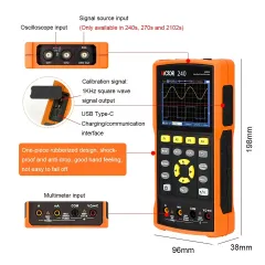 VICTOR 240 240S 270 270S 2102 2102S Handheld Oscilloscope Multimeter ,2CH Dual Channel ,USB Type-c interface,40-100MHz Waveform Generator Multimeter,support scpi communication