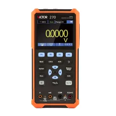 VICTOR 240 240S 270 270S 2102 2102S Handheld Oscilloscope Multimeter ,2CH Dual Channel ,USB Type-c interface,40-100MHz Waveform Generator Multimeter,support scpi communication