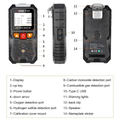 4 in 1 Gas Detector