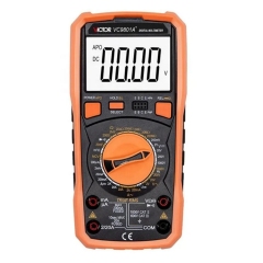 VICTOR 9801A+ 9804A+9806+ 9807A+ 9808+ 980+ Digital Multimeter,15 seconds delay backlight，load protection，measuring DCV, DCA, AC true RMS measurement, resistance, capacitance, conductance, triode, diode/continuity automatic identification function