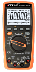 VICTOR 86B 86C 86D 86E Digital Multimeter , Tester With NCV LIVE，measuring DCV, ACV, DCA, ACA, Resistance, Capacitance, Frequency, Temperature，Duty cycle，Diode test and with the function of auto power off and backlight