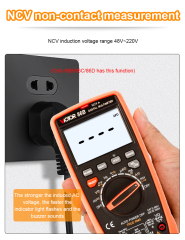 VICTOR 86B 86C 86D 86E Digital Multimeter , Tester With NCV LIVE，measuring DCV, ACV, DCA, ACA, Resistance, Capacitance, Frequency, Temperature，Duty cycle，Diode test and with the function of auto power off and backlight