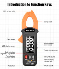 Large Screen Display AC Clamp Multimeter