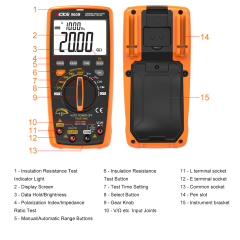 Digital Multimeter + Insulation Resistance Tester 2 in 1
