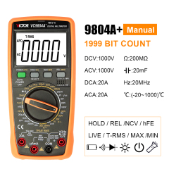 VICTOR 9801A+/9804A+/9805A+/9808+ Digital Multimeter , 2026 New Version