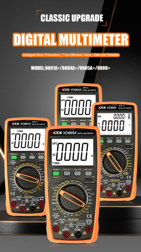 VICTOR 9801A+/9804A+/9805A+/9808+ Digital Multimeter , 2026 New Version