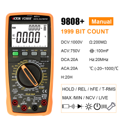VICTOR 9801A+/9804A+/9805A+/9808+ Digital Multimeter , 2026 New Version