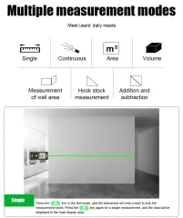Dual Power Supply Laser Distance Meter