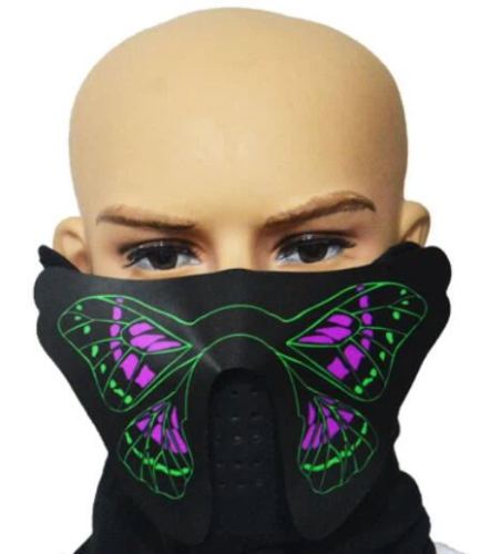 Glow EL Panel Mask - Butterfly