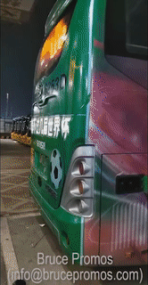 EL Lighting Bus Sticker