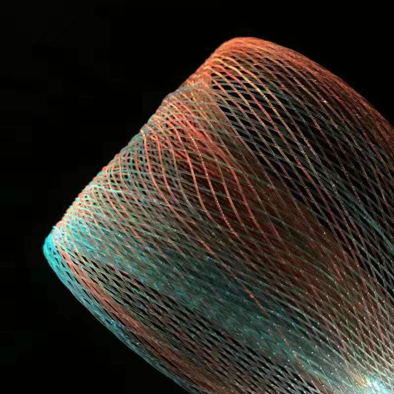 Optical Fiber Mesh Grid