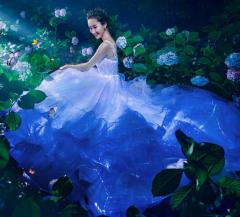 Optical Fiber Lighting Wedding Dress