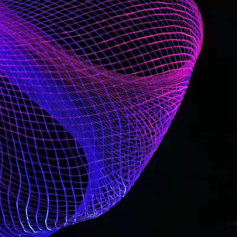 Optical Fiber Mesh Grid