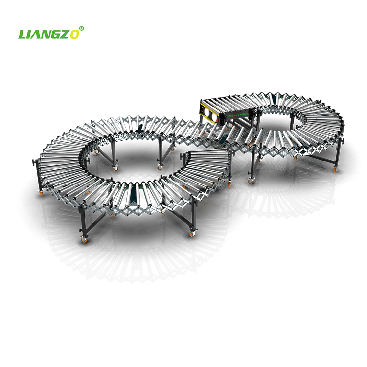 LIANGZO Powered Roller Conveyor Material Handling for Loading and Unloading