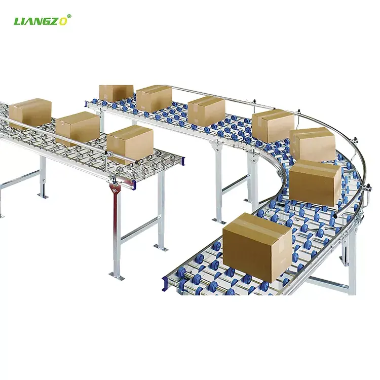LIANGZO Fixed Gravity Skate Wheel Conveyor