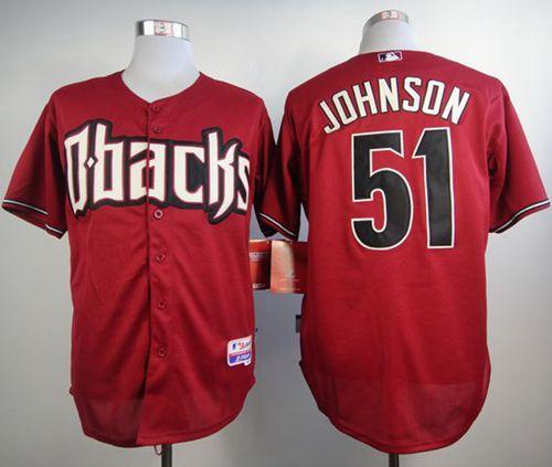 Diamondbacks #51 Randy Johnson Black Cool Base Stitched Baseball Jersey