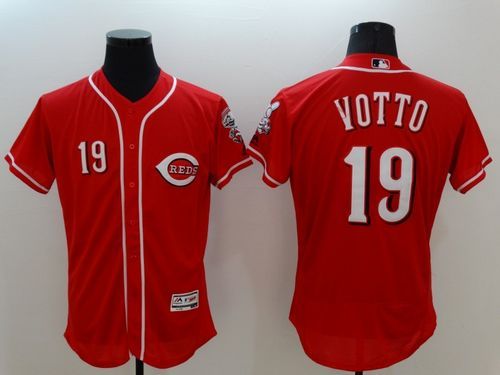 Reds #19 Joey Votto Red Flexbase Authentic Collection Stitched Baseball Jersey