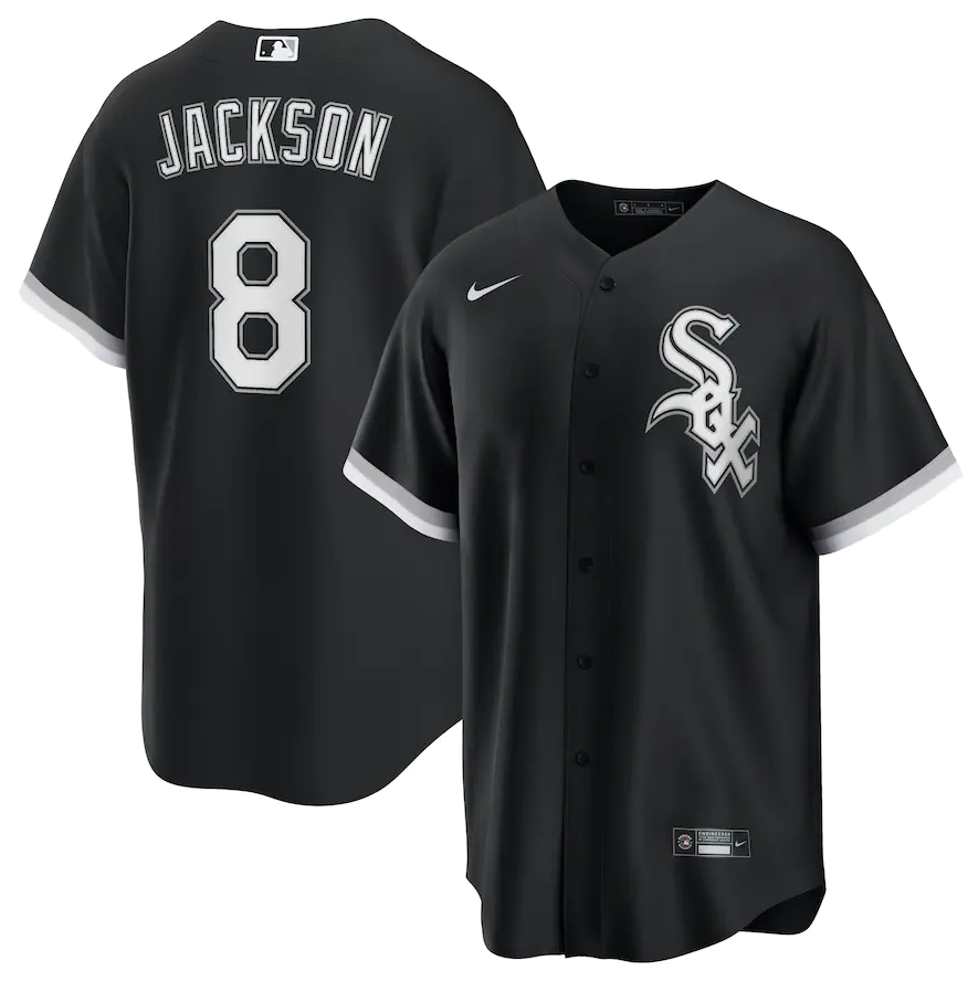 Men's Chicago White Sox Bo Jackson Nike Black Alternate Cooperstown Collection Replica Player Jersey