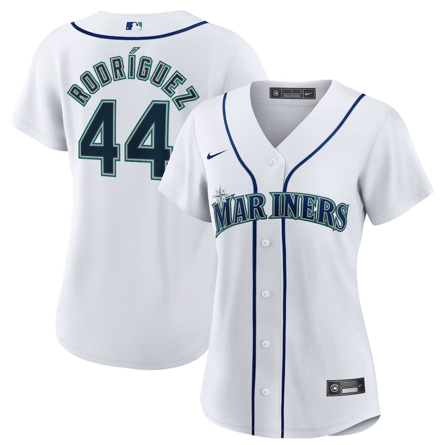 Women's Seattle Mariners Julio Rodriguez Nike White Home Replica Player Jersey