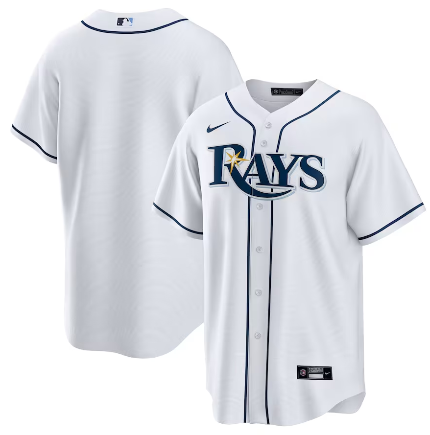 Men's Tampa Bay Rays Nike White Home Blank Replica Jersey