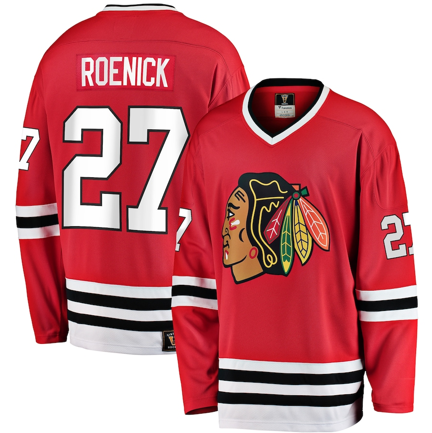 Men's Fanatics Branded Jeremy Roenick Red Chicago Blackhawks Premier Breakaway Retired Player Jersey