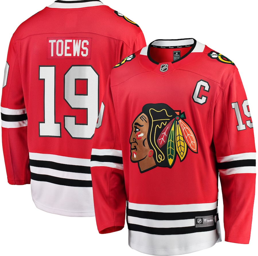 Chicago Blackhawks #19 Fanatics Branded Home Breakaway - Jonathan Toews - Mens