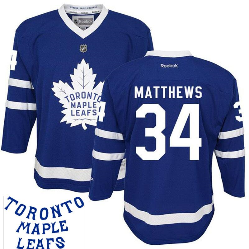 Toronto Maple Leafs #34 Auston Matthews Blue New Stitched Youth NHL jersey