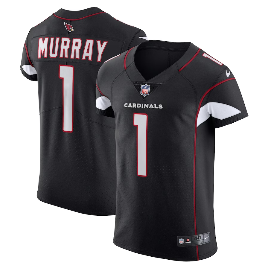 Men's Arizona Cardinals #1 Kyler Murray Nike Black Alternate Vapor Elite Jersey