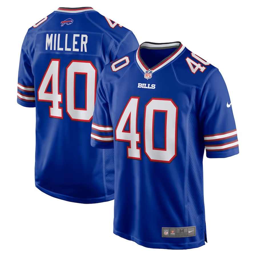 Men's Buffalo Bills #40 Von Miller Nike Royal Game Jersey