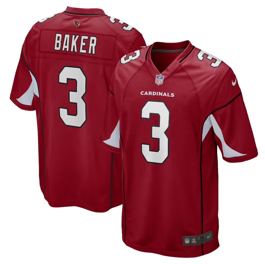 Men's Arizona Cardinals #3 Budda Baker Nike Cardinal Game Jersey