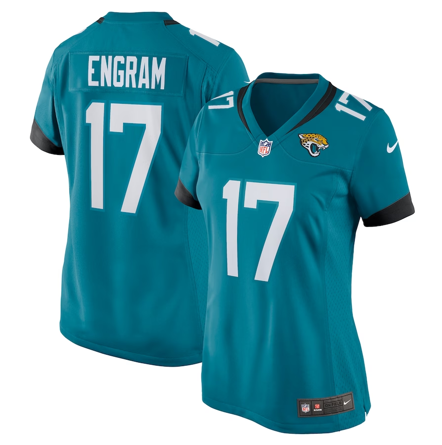 Women's Jacksonville Jaguars #17 Evan Engram Nike Teal Game Jersey