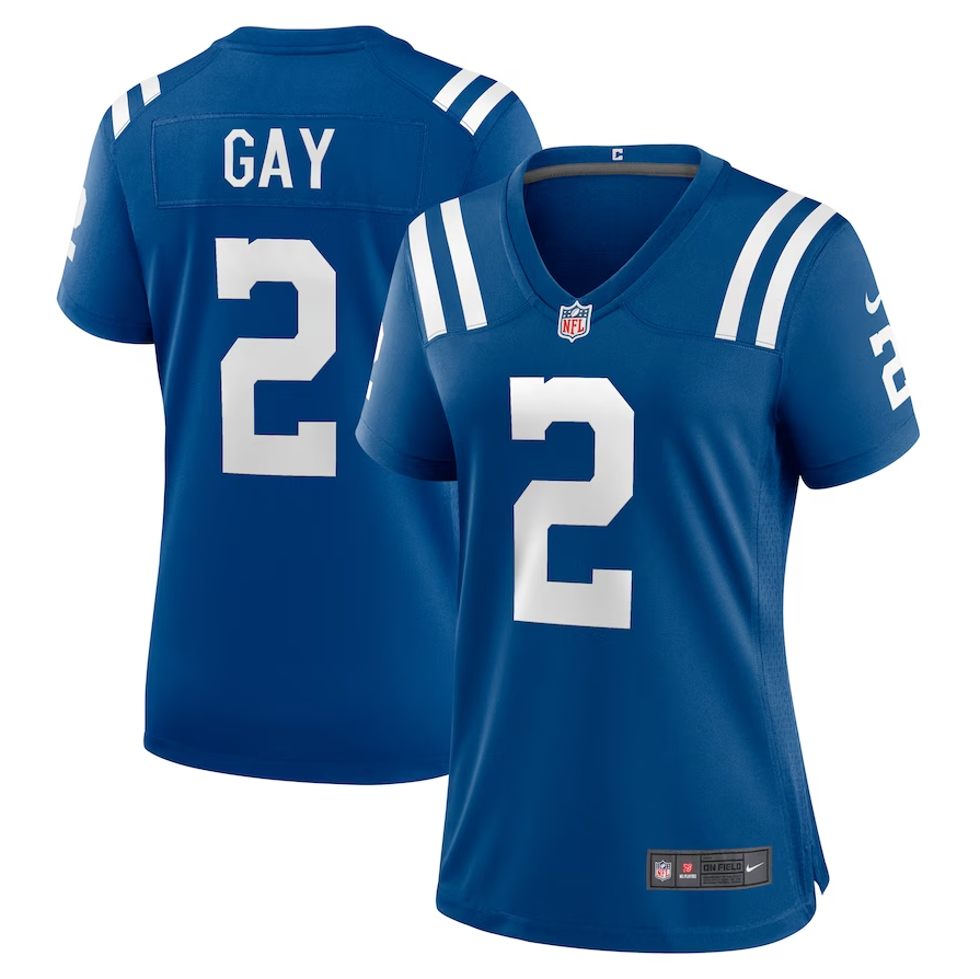 Women's Indianapolis Colts #2 Matt Gay Nike Royal Game Player Jersey