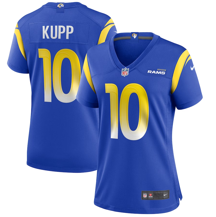 Women's Los Angeles Rams #10 Cooper Kupp Nike Royal Team Game Jersey