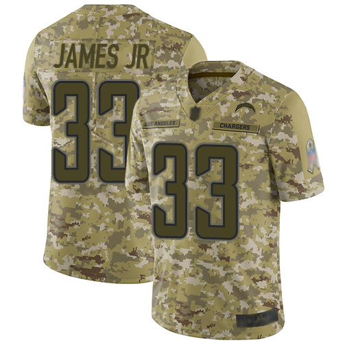 Youth Nike Los Angeles Chargers #33 Derwin James Jr Camo Stitched NFL Limited 2018 Salute to Service Jersey