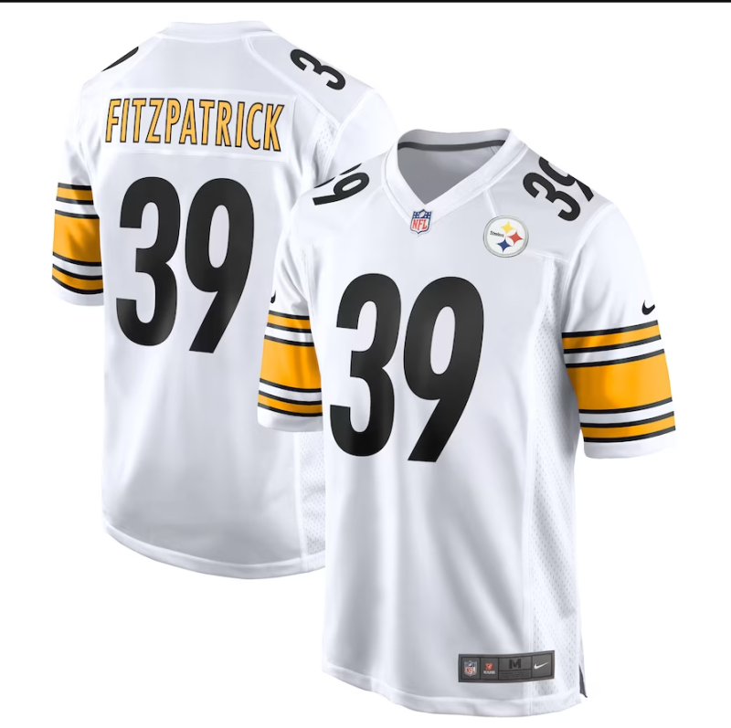 Men's Pittsburgh Steelers #39 Minkah Fitzpatrick Nike White Game Player Jersey